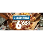6,65€ CADA UNA: 3 PIZZAS A DOMICILIO