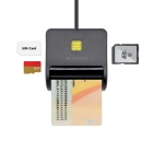 Lector Inteligente AISENS para DNI y Tarjetas SIM/SD