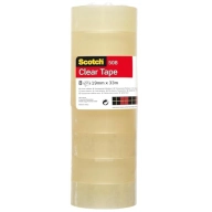 Cinta Adhesiva Transparente Scotch - 8 rollos de 19mm x 33m