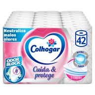 Papel Higiénico Suave y Resistente Colhogar Protect 7x6