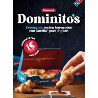 Nuevos DOMINISTO'S por 1€: 4 croissants con Nocilla
