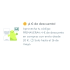 Compra de 20€ y ahorra 4€ en cuentas seleccionadas