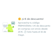 Compra de 20€ y ahorra 4€ en cuentas seleccionadas