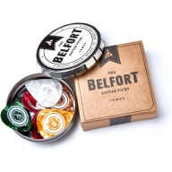 Puertos de guitarra BELFORT: 20 puas en 4 grosores + eBook