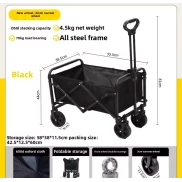 Plegable carrito de playa para fácil transporte
