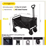 Plegable carrito de playa para fácil transporte