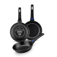 Set de 3 Sartenes Antiadherentes Monix Solid+ 18-22-26 cm