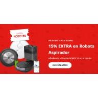 Ahorra 15% extra en Robot Aspiradores