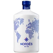 Ginebra premium Nordés, botella de 70 cl.