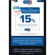 Confirmado: Club Carrefour Día 27 y 28 de Mayo