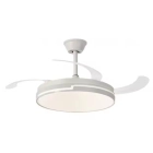 Ventilador de techo NARVI blanco, 3 palas retráctiles DC