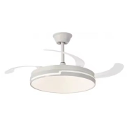Ventilador de techo NARVI blanco, 3 palas retráctiles DC