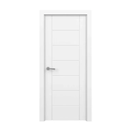Puerta Córcega blanca derecha 203x82,5 cm para interior.