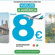 Level: Vuelos a América desde 8€ + tasas desde junio