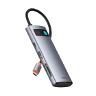 Adaptador Baseus USB C 7 en 1 con HDMI 4K y PD 100W