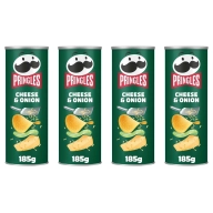 Pringles Cheese & Onion 185g - 4 unidades a 1,37€ cada una