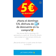 Cuponazo de 5€ en Lidl para compras superiores a 50€