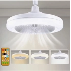 Ventilador de techo LED, 3 velocidades y enchufe E26/E27
