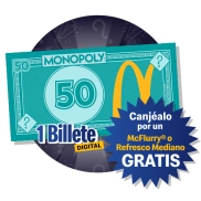 Refresco mediano o Mcflurry GRATIS