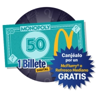 Refresco mediano o Mcflurry GRATIS