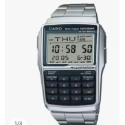 Reloj CASIO DATABANK con calculadora y batería de 10 años