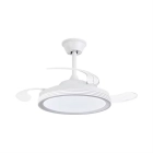 Ventilador de Techo Blanco con 3 Palas Retráctiles DC 30W