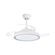 Ventilador de Techo Blanco con 3 Palas Retráctiles DC 30W