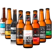 96 latas de cerveza LA SALVE en botellines