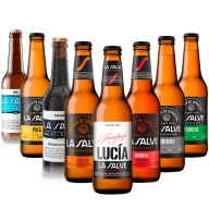 96 latas de cerveza LA SALVE en botellines