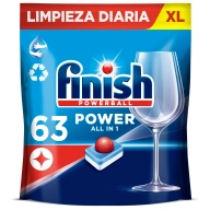 Pastillas para lavavajillas Finish Powerball All in 1 - 63 uds