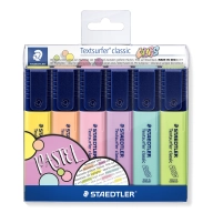 Estuche de 6 rotuladores fluorescentes Textsurfer Staedtler