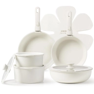 Cocina 15 Piezas con Asas Extraíbles: Juego Completo