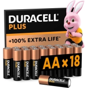 Pilas AA Duracell: 18 unidades con compra recurrente.