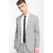 Chaqueta gris entallada de traje New Look, tallas 36 a 46.