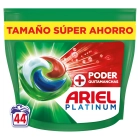 Ariel PODs Platinum, Detergente y Quitamanchas, 44 Lavados