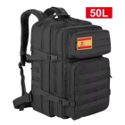 Mochila Impermeable Táctica 50L en Negro, Verde y Marrón