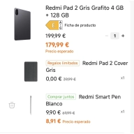 Xiaomi Redmi Pad 2 con Funda y Smart Pen - 127€ Mi Points