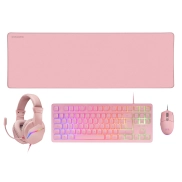 Pack Gaming RGB: Teclado, Ratón, Auriculares y Alfombrilla