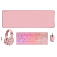 Pack Gaming RGB: Teclado, Ratón, Auriculares y Alfombrilla