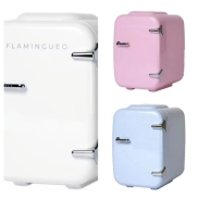 Mini Nevera Flamingueo 4L: Enfriar y Calentar 12V/220V