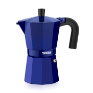 Cafetera Italiana Monix de Aluminio, 6 Tazas, Cobalto