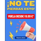 Vuelos de Ryanair desde 20 euros.