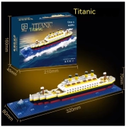 Set Titanic de bloques de construcción 607 piezas 8,8€