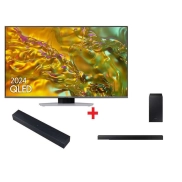 Samsung Q80D 75” QLED 4K TV 2024 + 2 barras de sonido