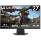LG UltraGear 27" Monitor Curvo Gaming WQHD 180Hz HDR10