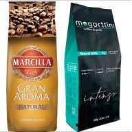 Café en grano Marcilla y Mogorttini natural