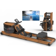 Remo Plegable de Roble con Monitor Bluetooth y Soporte