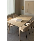 Mesa Comedor Madera Clara 150x90 cm Kerhen Marrón Fresno