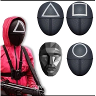 Máscaras Squid Game: Set de 4 de El juego del calamar