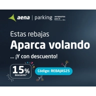 Ahorra 15% en Parking de Aena
